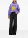 Худи с графичным принтом Ganni, фиолетовый - фото 2