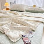 LUOLAI HOME Постельное белье, 150x200 см, 4 предмета, летний стеганый плед, цвет diandian - фото 6