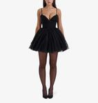 Мини-Платье принцессы из тюля House Of Cb, черный - фото 2