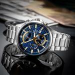 Мужские часы EDIFICE Blue EFV-530D-2A CASIO - фото 4