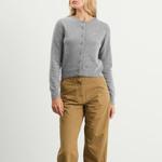 Кардиган с круглым вырезом Nothing Written, серый - фото 2