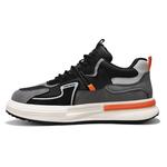Мужские кроссовки Lifestyle Mid-Top Black Ash Orange Deerway - фото