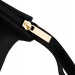 Вместительная кожаная косметичка Betlewski унисекс, черная - фото 4