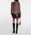 Блузка moss с леопардовым принтом Rixo, мультиколор - фото 3