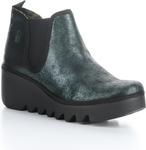 Женские современные чизкейные ботинки Fly London, Green - фото