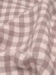 Постельное белье Piglet in Bed Gingham Linen Blend, цвет elderberry - фото 4