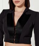 Куртка Cropped fit Elisabetta Franchi, черный - фото 4