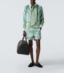 Атласная куртка-бомбер Tom Ford, Jade+White - фото 2