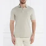 Рубашка-Поло приталенного кроя досада Boss, бежевый - фото