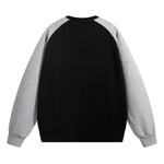 Толстовка с круглым вырезом/с капюшоном Унисекс DOKI, черный белый - фото 3