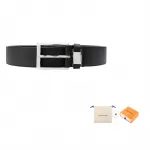 Мужской ремень Louis Vuitton, черный - фото