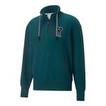 Толстовка x ami half zip sweatshirt 'green' Puma, зеленый - фото