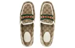 Кроссовки gg supreme driving shoes 'neutrals' Gucci, бежевый - фото 4