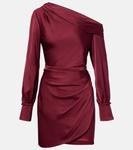Атласное мини-платье Cameron Simkhai, Cranberry - фото