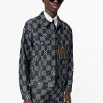 Мужская джинсовая куртка Louis Vuitton, черный - фото 4