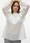 Блуза Vero Moda Curve Blouse, Snow White/White - фото 4
