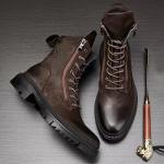 Мужские ботинки Cahhrrn X Martin Boot Men Beige Voguhomme - фото 3