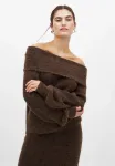 Джемпер с плеча Na-Kd, Brown - фото 3