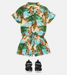 Платье с принтом Kenzo Kids, белый - фото 2