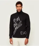 Водолазка regular fit Ea7, черный - фото