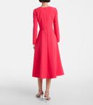 Платье миди из крепа с бантом Carolina Herrera, Azalea - фото 3