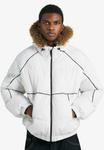Куртка Bershka Winter jacket, White - фото