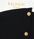 Платье с вышитым логотипом Balmain Kids, черный - фото 3