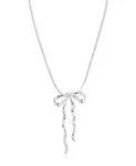 Ожерелье с подвеской в виде банта Ettika, silver - фото 2