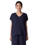 Топ Eileen Fisher V-Neck Square Top, Ink - фото