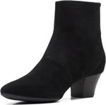 Женские зимние ботинки Clarks, Black Suede - фото 4