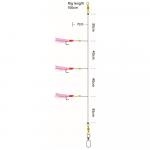 Оснастки Kinetic Sabiki Sei & Lyr, розовый - фото 2