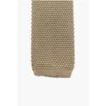 Галстук крючком из шелка Corneliani, бежевый - фото 2