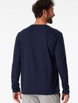 Футболка Schiesser Pyjamaoberteil Longsleeve Mix & Relax, синий - фото 3