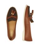 Мокасины женские Michael Kors кожаные с кисточками, коричневый - фото 4