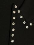 Блейзер Alexander McQueen, украшенный кристаллами, черный - фото 5
