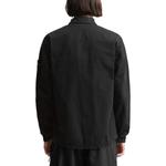 Куртка brushed cotton canvas zip shirt jacket 'black' Stone Island, черный - фото 4