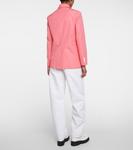 Однобортный хлопковый блейзер Plan C, розовый - фото 3