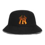 New Era Хлопковая панама унисекс черная, Black - фото 3