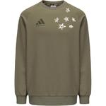 Повседневный свитшот Unisex Adidas, оливковый - фото