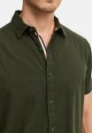Рубашка на пуговицах классического кроя INDICODE JEANS Maribo, оливковый - фото 3