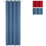 Штора Toco-Uni с люверсами, 1 шт. Wirth, синий - фото 5