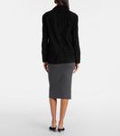 Замшевый блейзер Opus Nour Hammour, черный - фото 3