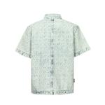 Рубашка мужская джинсовая синяя Evisu, синий - фото 2