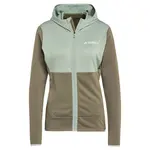 Флис adidas Terrex Xperior Light full zip, зеленый - фото 3