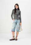 Топ Vero Moda VMCHLOE ROLL NECK, Medium Grey Melange/Mottled Grey - фото 2