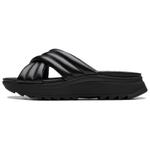 Шлепанцы женские черные Clarks - фото