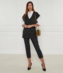 Жилет женский Pinko из шерсти и кашемира длинный, серый - фото 2