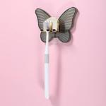 Милый настенный держатель для зубных щеток, настенный держатель для зубных щеток для ванных комнат, 4,33 дюйма x 3,35 дюйма Unique Bargains, зеленый - фото 2