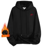 Свитшот унисекс WARRIOR, черный (с флисовой подкладкой и утепленный) - фото 3