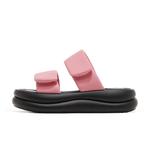 Шлепанцы женские черный/розовый Josiny - фото